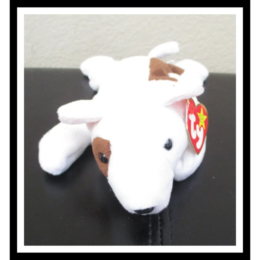 Ty Beanie Baby Butch The Bull Terrier Gasport Tag Error USED